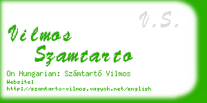 vilmos szamtarto business card